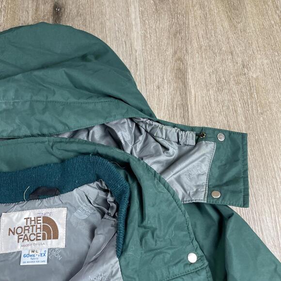 Vintage The North Face Goretex Parka USA Made Green Hooded Women's Large Jacket - Picture 6 of 16
